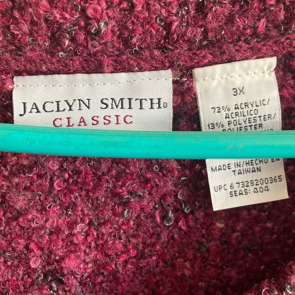 Jaclyn Smith red sweater - Picture 2 of 2